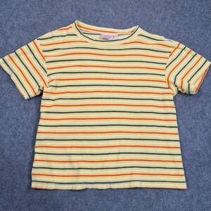 Hammies Yellow Blue Orange Striped Terry Short Sleeve T-Shirt Men's Size XS